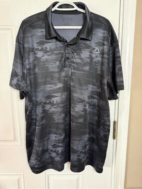 Reebok Men’s Black and Gray Performance Polo